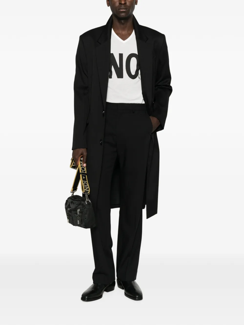 FENDI T-shirt met V-hals Wit