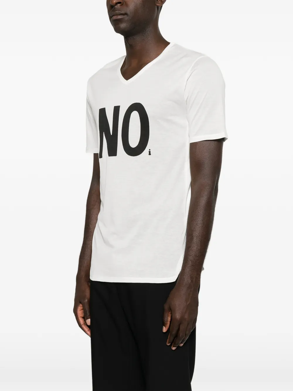 FENDI T-shirt met V-hals Wit