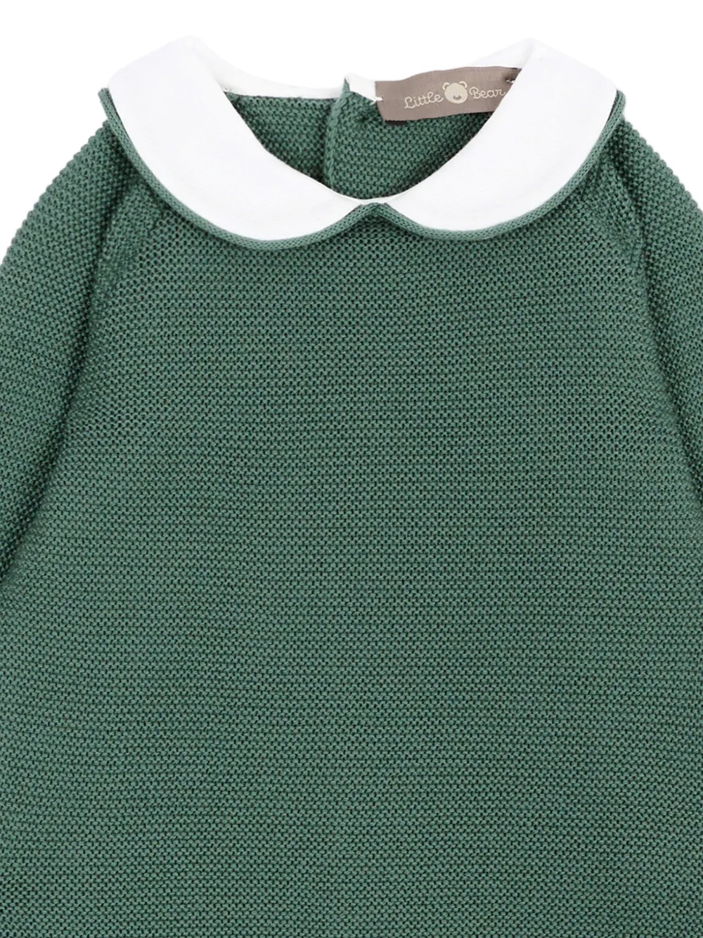 Little Bear Trui en broek set met Peter Pan kraag Groen