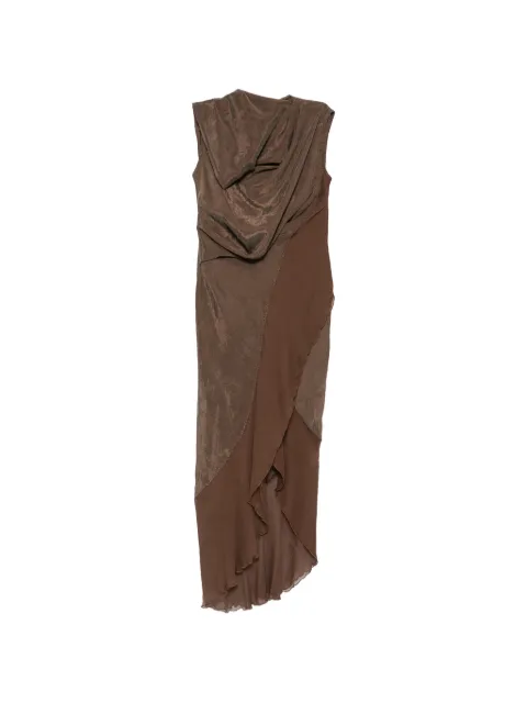 YEHUAFAN asymmetric draped dress