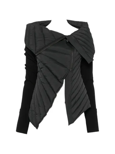 YEHUAFAN quilted asymmetric puffer jacket
