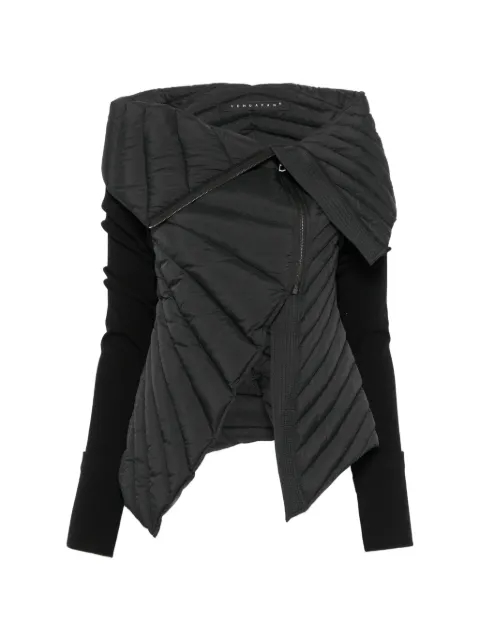 YEHUAFAN Asymmetrische Steppjacke