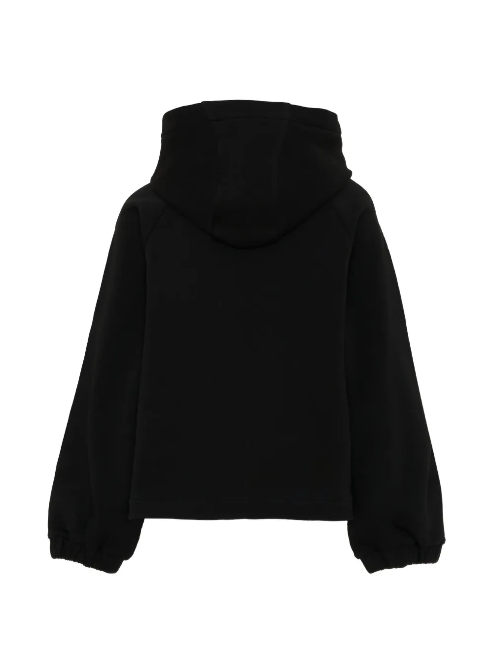 Moncler Enfant Hoodie met geborduurde bloemen Zwart