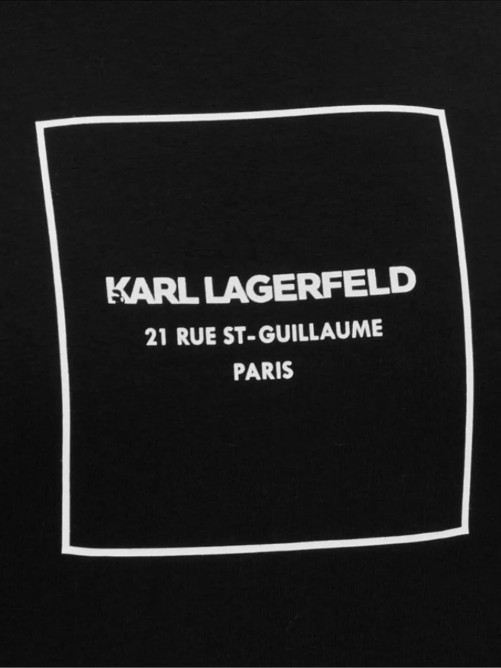 Karl Lagerfeld T-shirt met logoprint Zwart