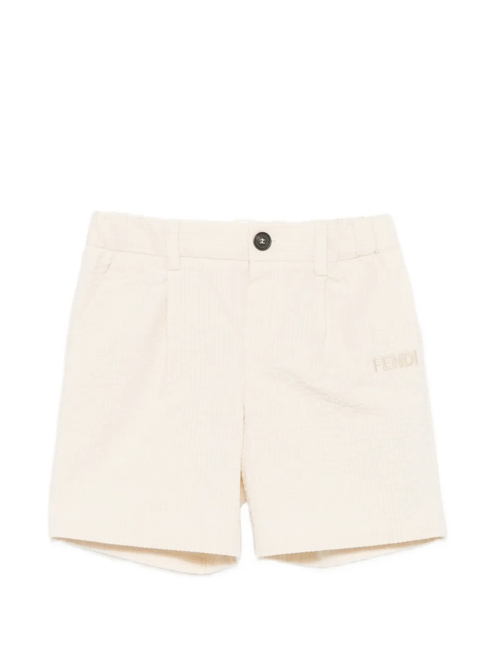 Fendi Kids Costume da bagno con ricamo - Toni neutri