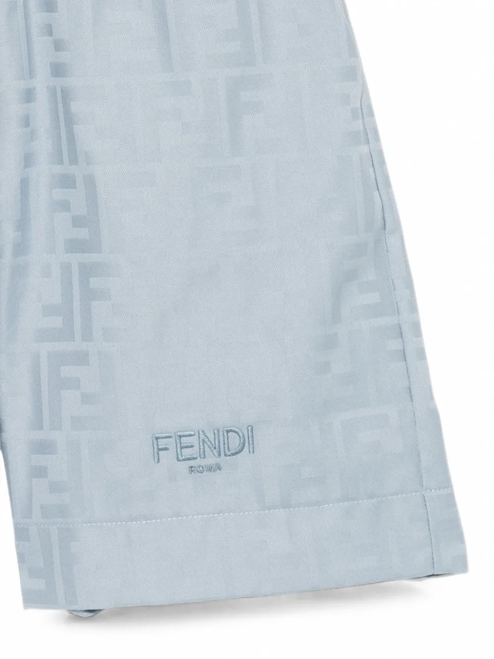 Fendi Kids Shorts met logo Blauw