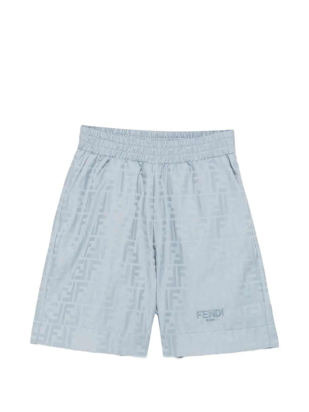 Fendi Kids Shorts con logo FF - Blu