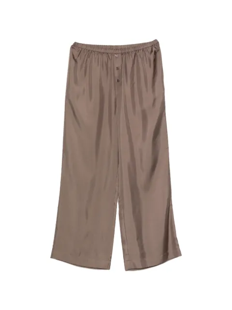 Róhe button-detail silk trousers