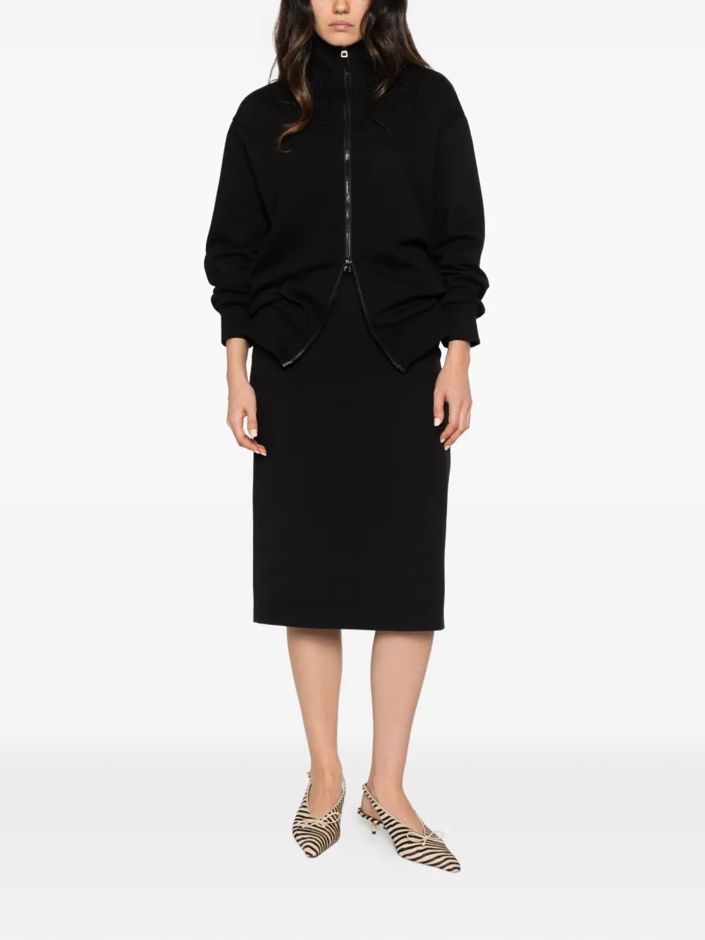 Ermanno Scervino pencil midi skirt Zwart