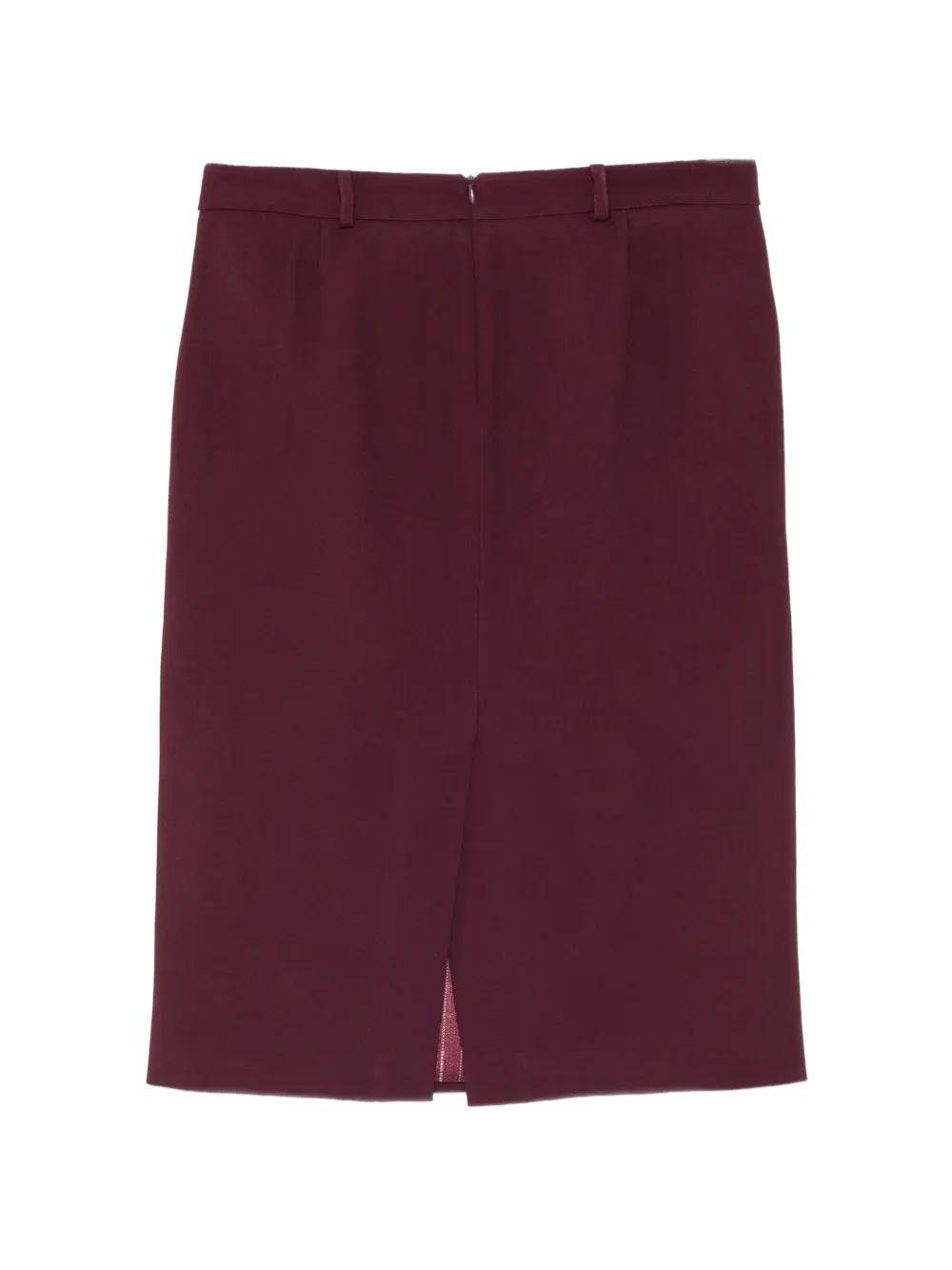 Ermanno Scervino belt-loop rear-slit midi skirt Rood