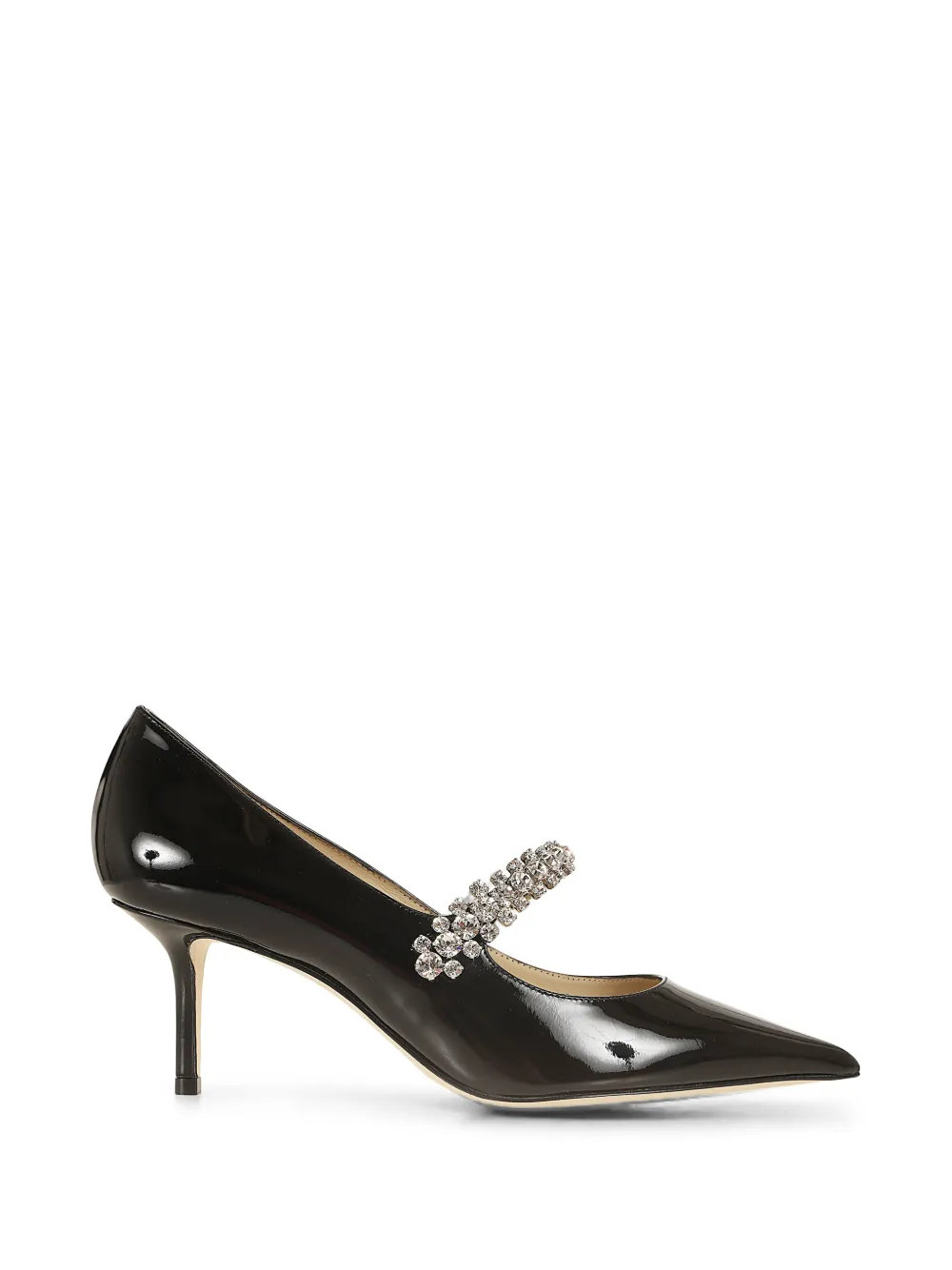 Jimmy Choo Bing 65 lakleren pumps met kristallen Zwart