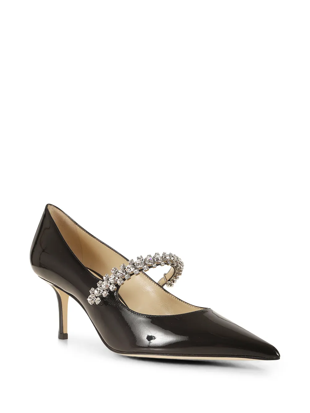 Jimmy Choo Bing 65 lakleren pumps met kristallen Zwart