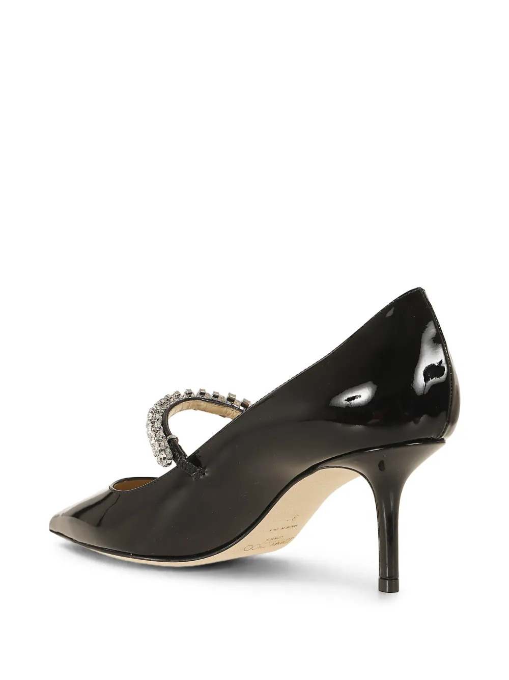 Jimmy Choo Bing 65 lakleren pumps met kristallen Zwart