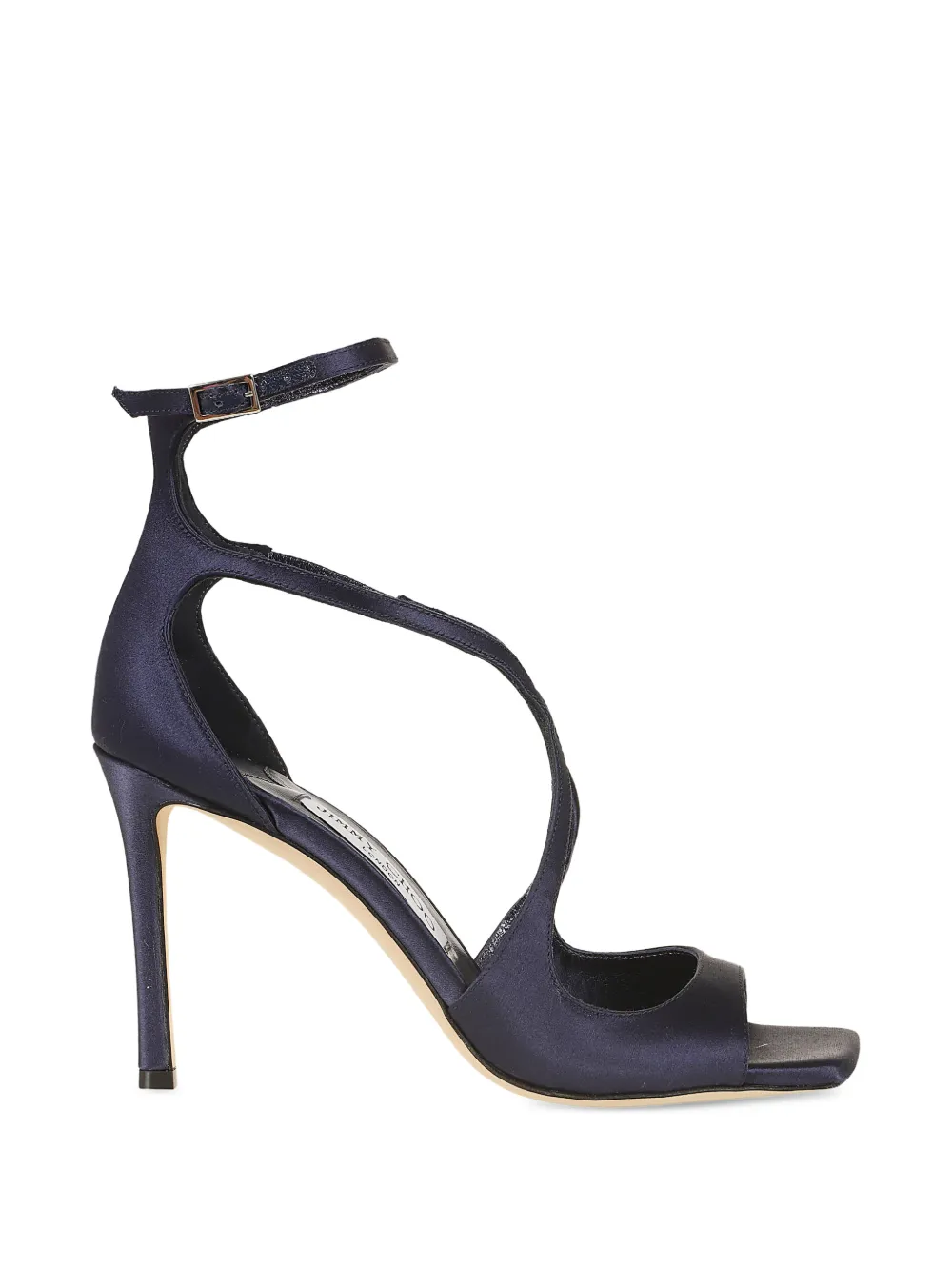 Jimmy Choo satin crossover-strap sandals Blauw