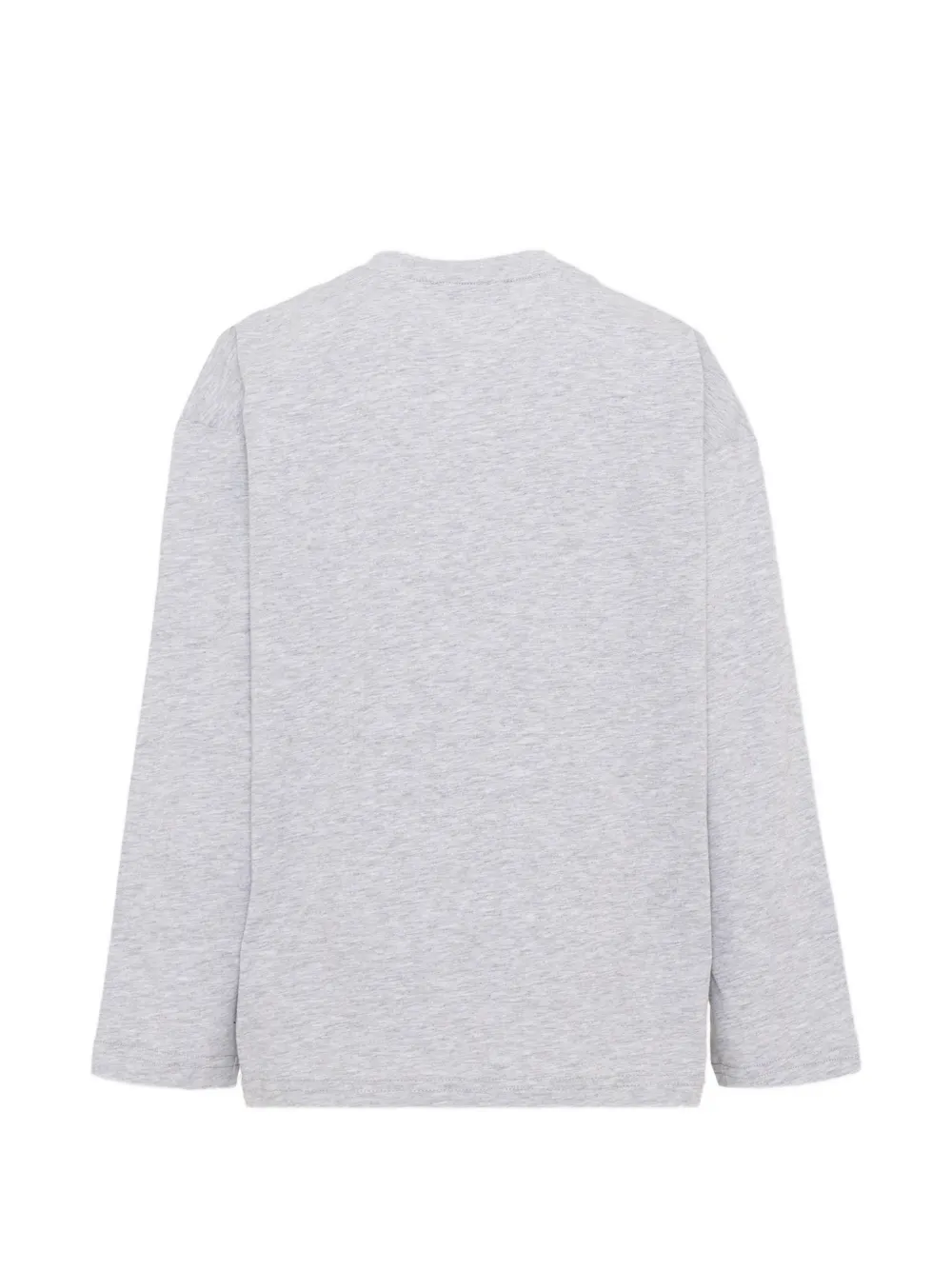 MSGM Kids T-shirt met lange mouwen en logo-print Grijs