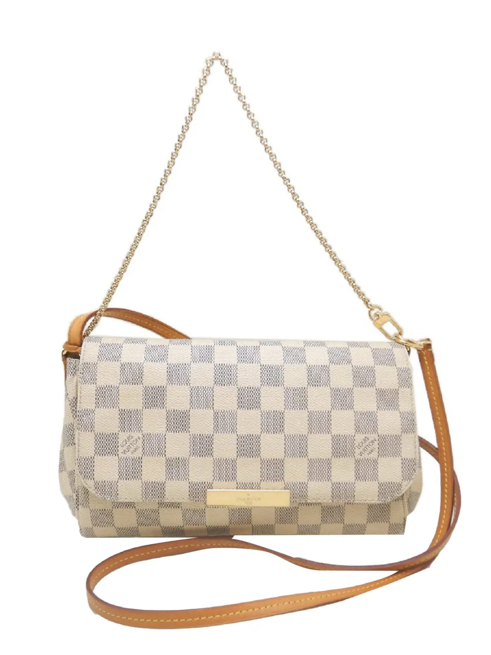 Louis Vuitton Pre-Owned 2016 Damier Azur Favorite MM satchel - Weiß