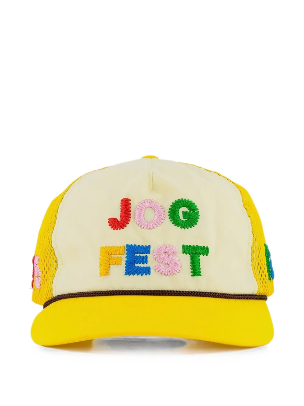 ALEX ZONO embroidered Jog Fest trucker hat - Giallo