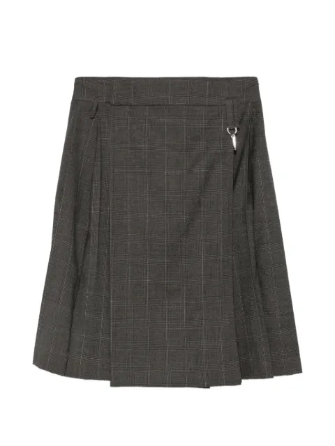 Simone Rocha check-pattern pleated skirt