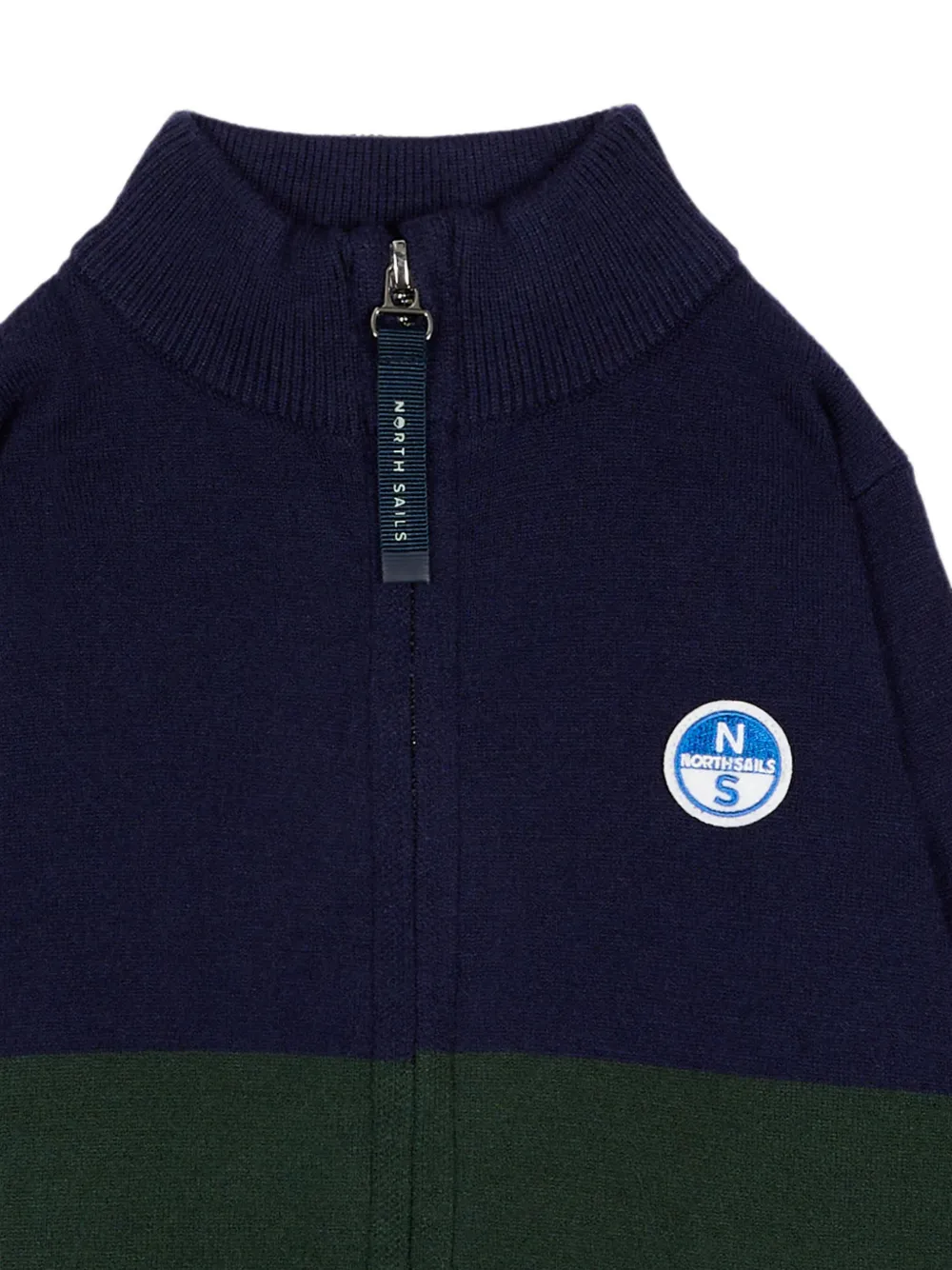 North Sails Kids Sweater met colourblocking Blauw
