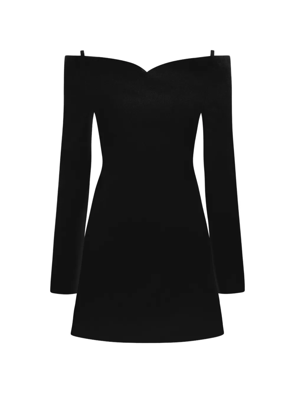 Violante Nessi Schulterfreies Marino Minikleid - Schwarz