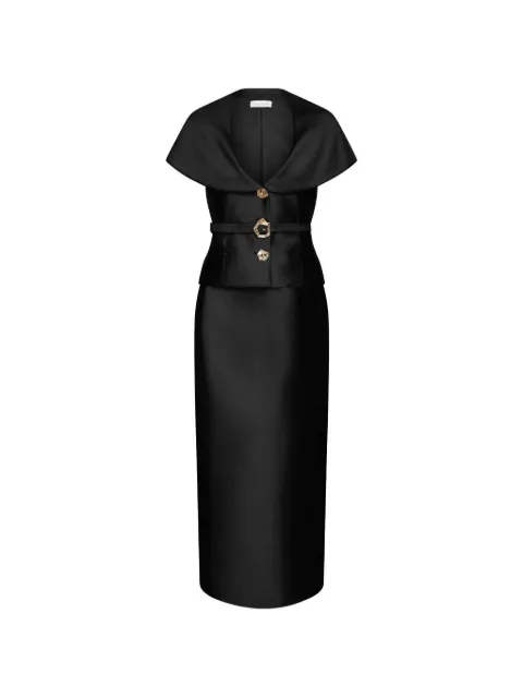 Violante Nessi Manuela belted midi dress