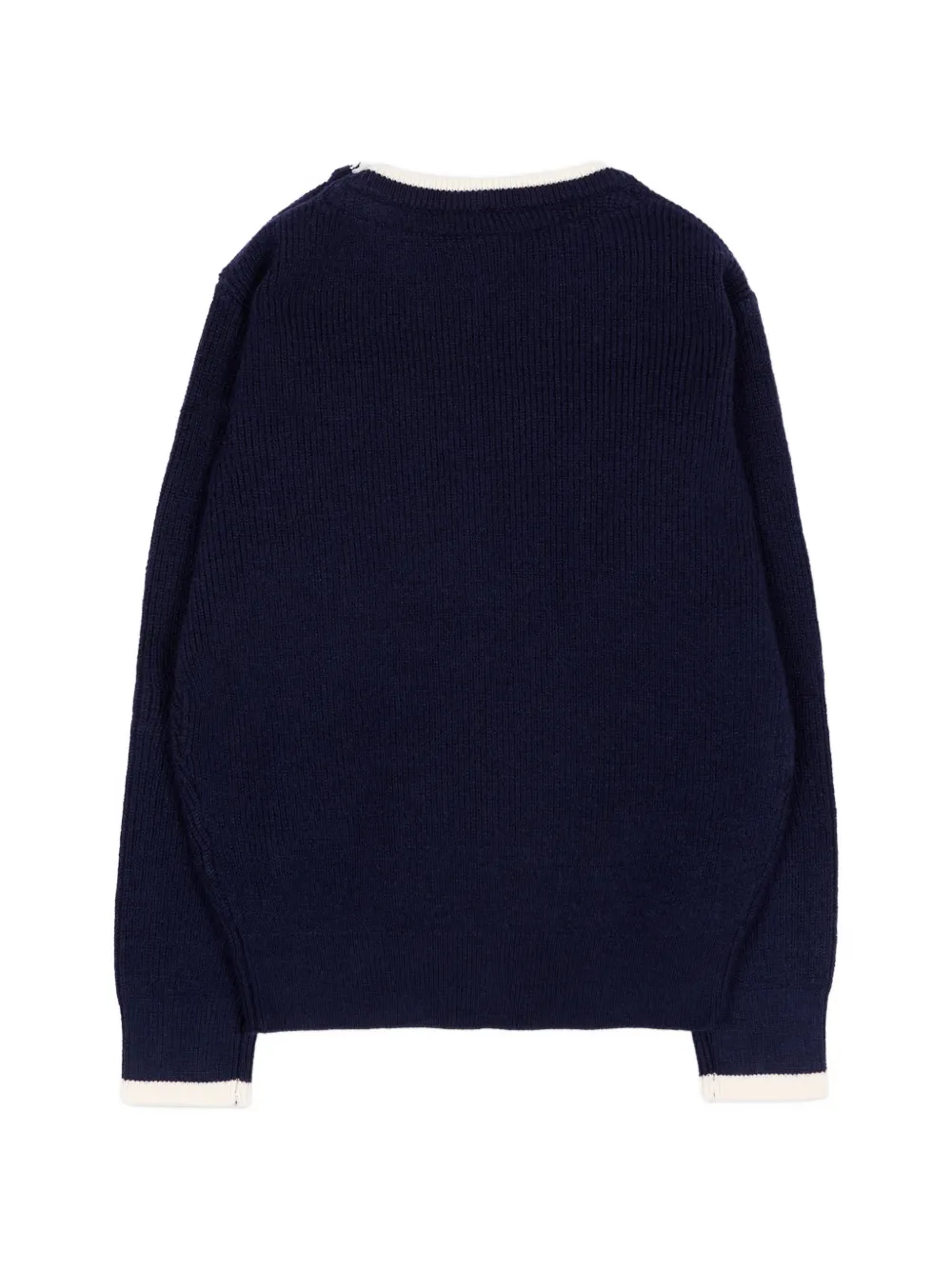 North Sails Kids Trui met knoopsluiting en logopatch Blauw