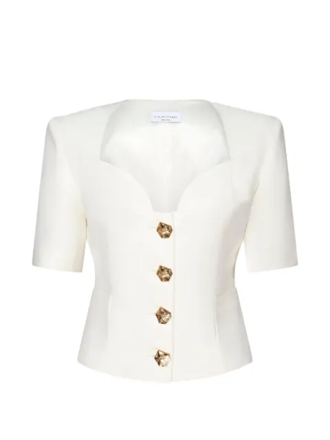 Violante Nessi Serrier sculptural heart-neck top