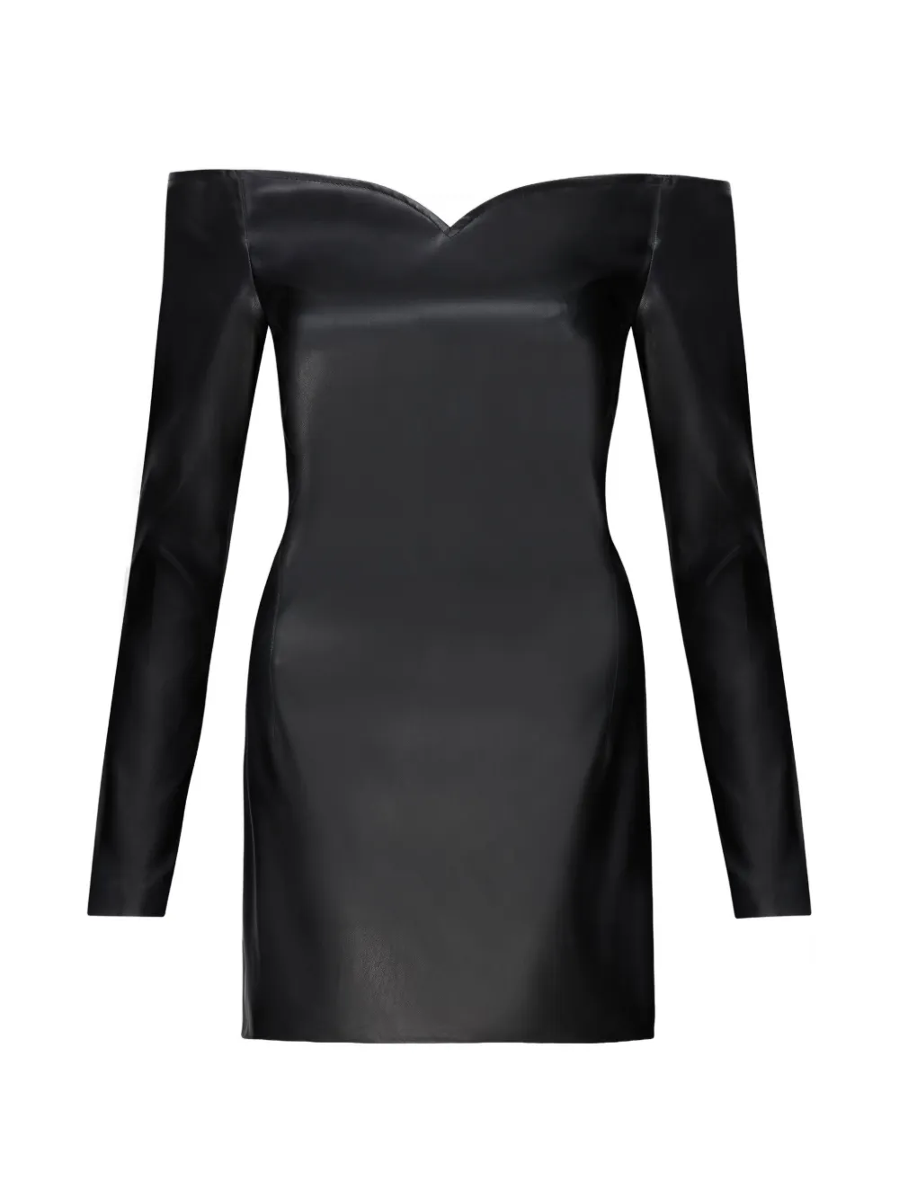 Violante Nessi Schulterfreies Marino Minikleid - Schwarz