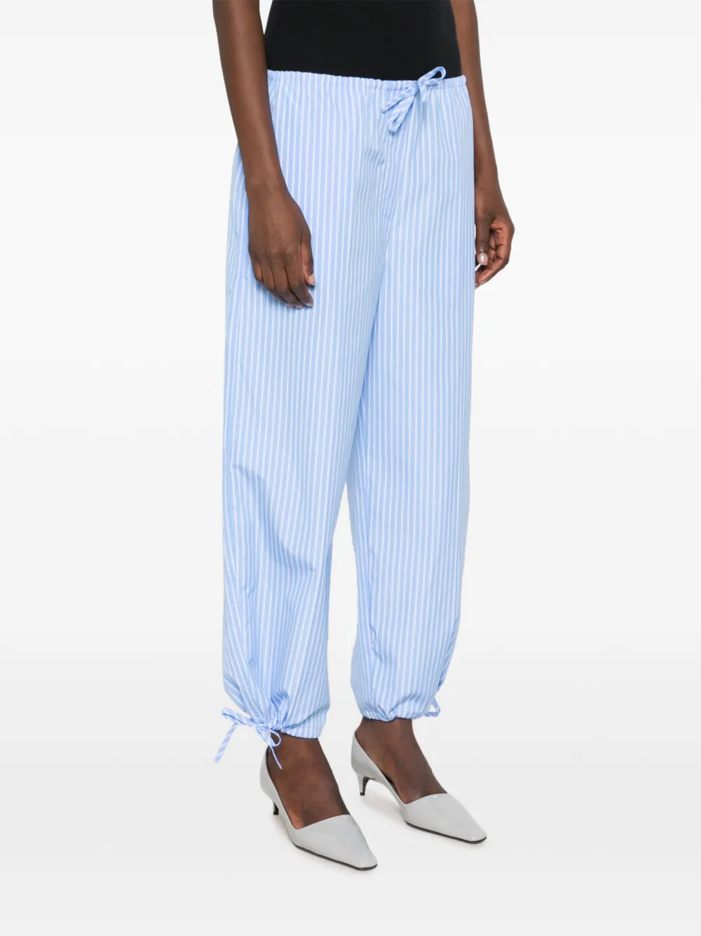 TOTEME Broek met trekkoordtaille Blauw