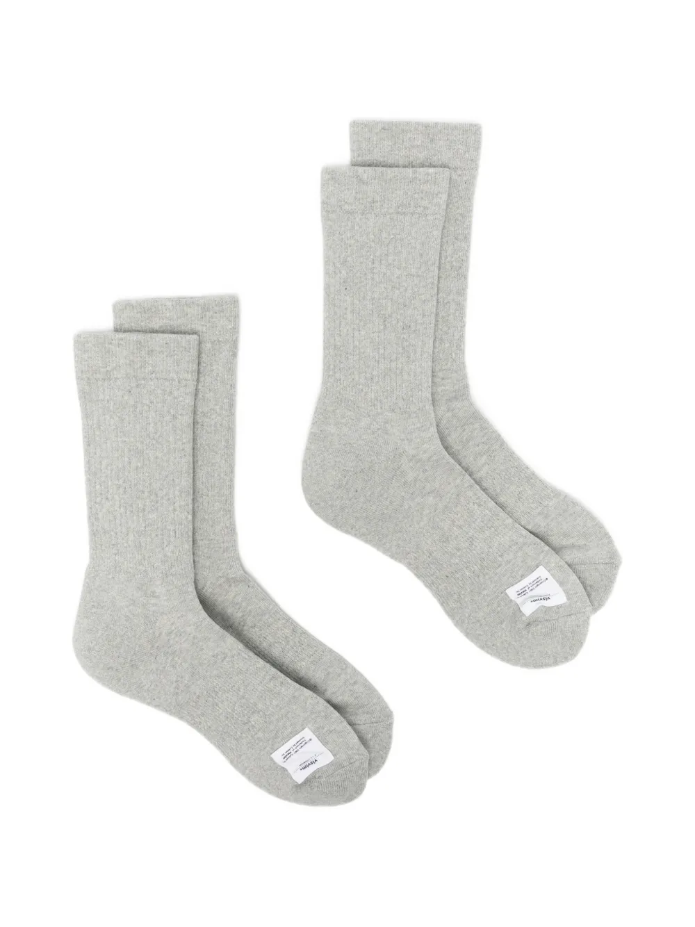visvim Achilles ribbed socks (set of two) - Grigio