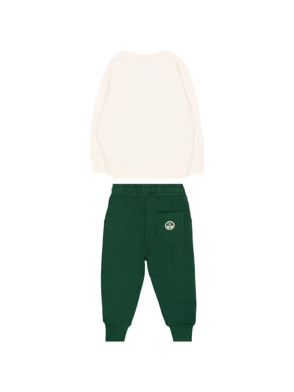 North Sails Kids Trainingspak met geborduurd logo Wit