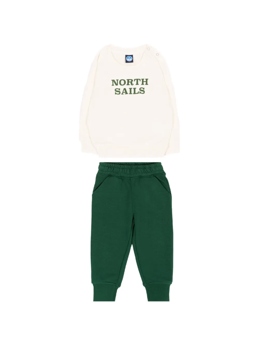 North Sails Kids logo-embroidered tracksuit - Bianco