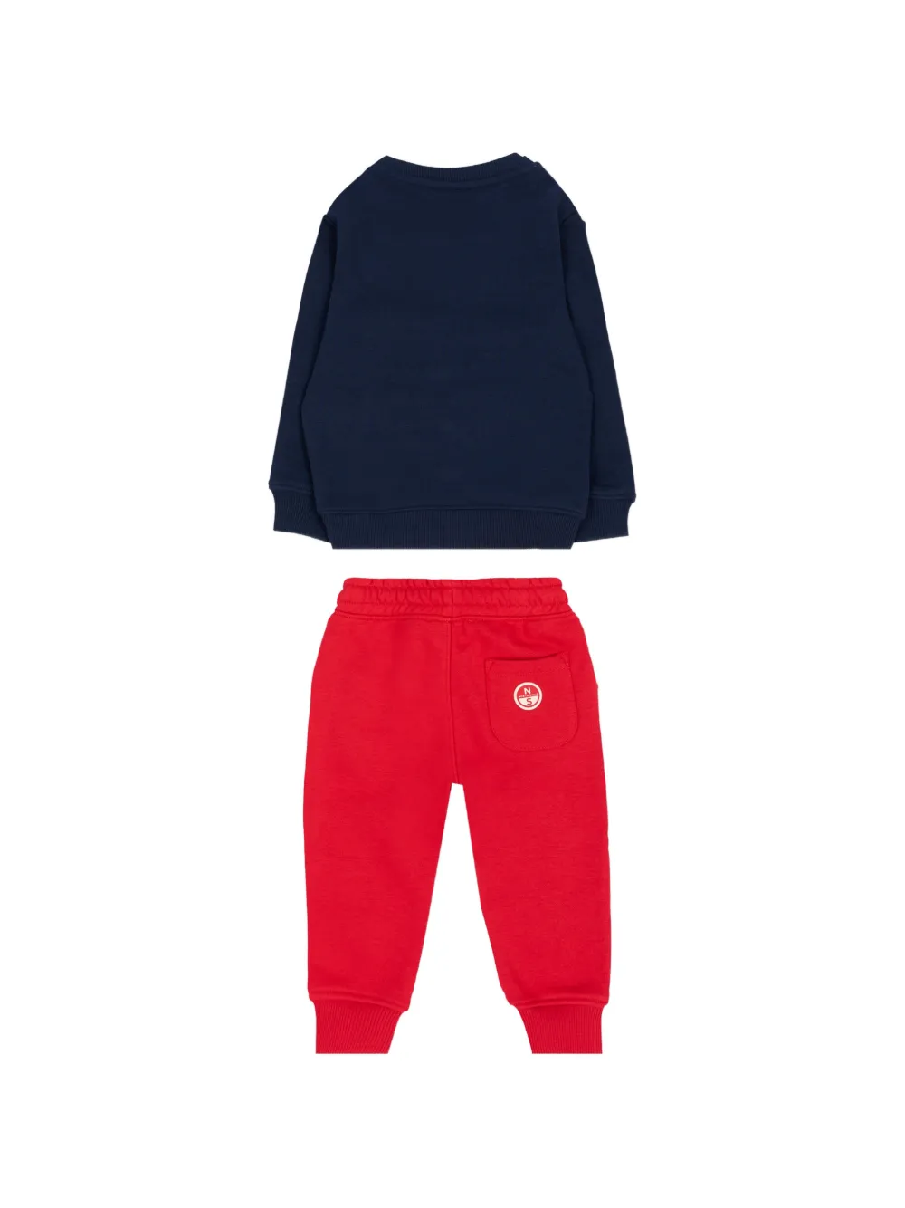 North Sails Kids Trainingspak met logoprint Blauw