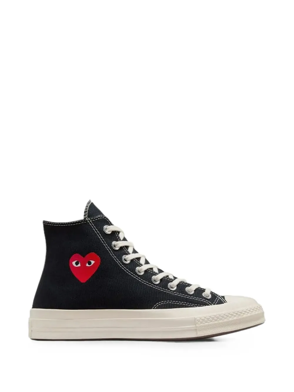 Comme Des Garçons x Converse 70' heart-print high-top sneakers Zwart