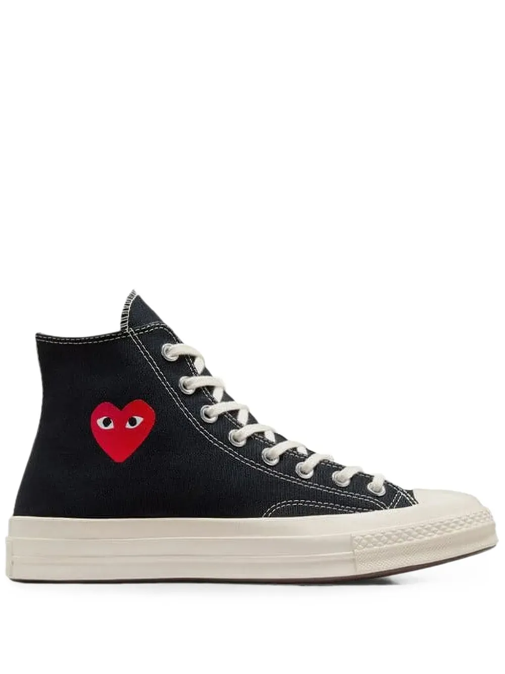 Comme Des Garçons x Converse 70' heart-print high-top sneakers Zwart