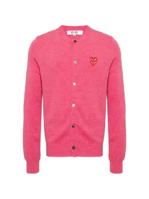 Comme Des Garçons Play ボタン カーディガン | パープル | FARFETCH JP