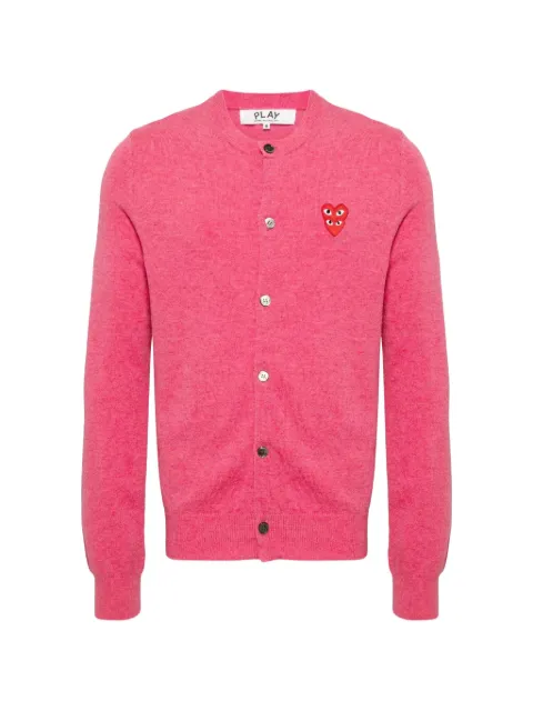 Comme Des Garçons Play heart-patch button-up cardigan
