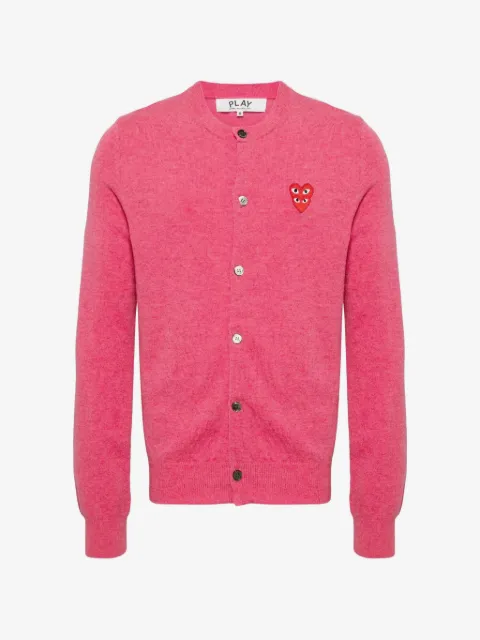 Comme Des Garçons Play heart-patch button-up cardigan