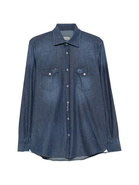 SARTORIO NAPOLI camisa estilo occidental con efecto degradado