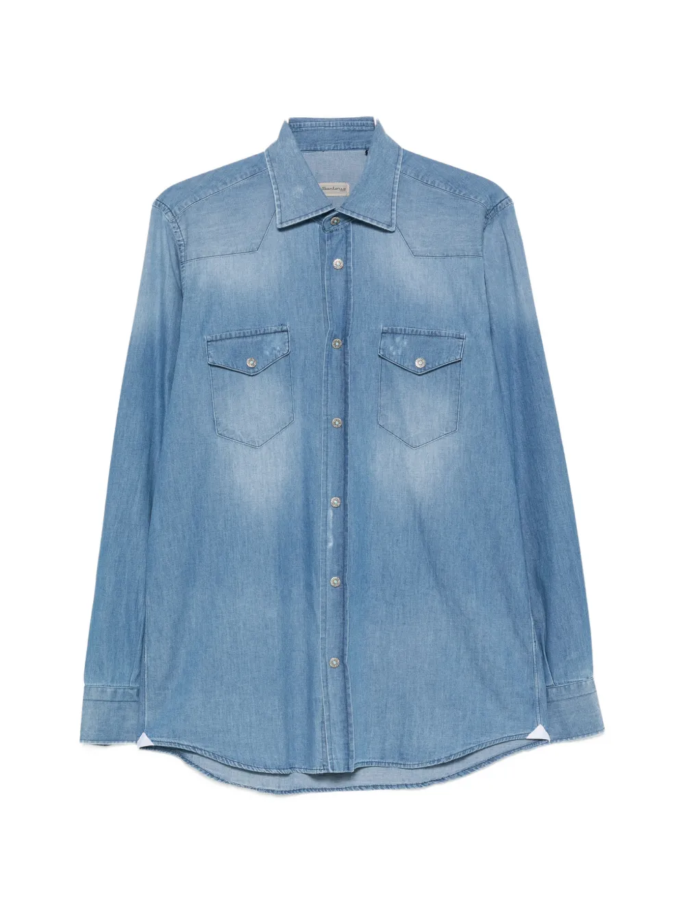SARTORIO NAPOLI western-style denim shirt - Blu