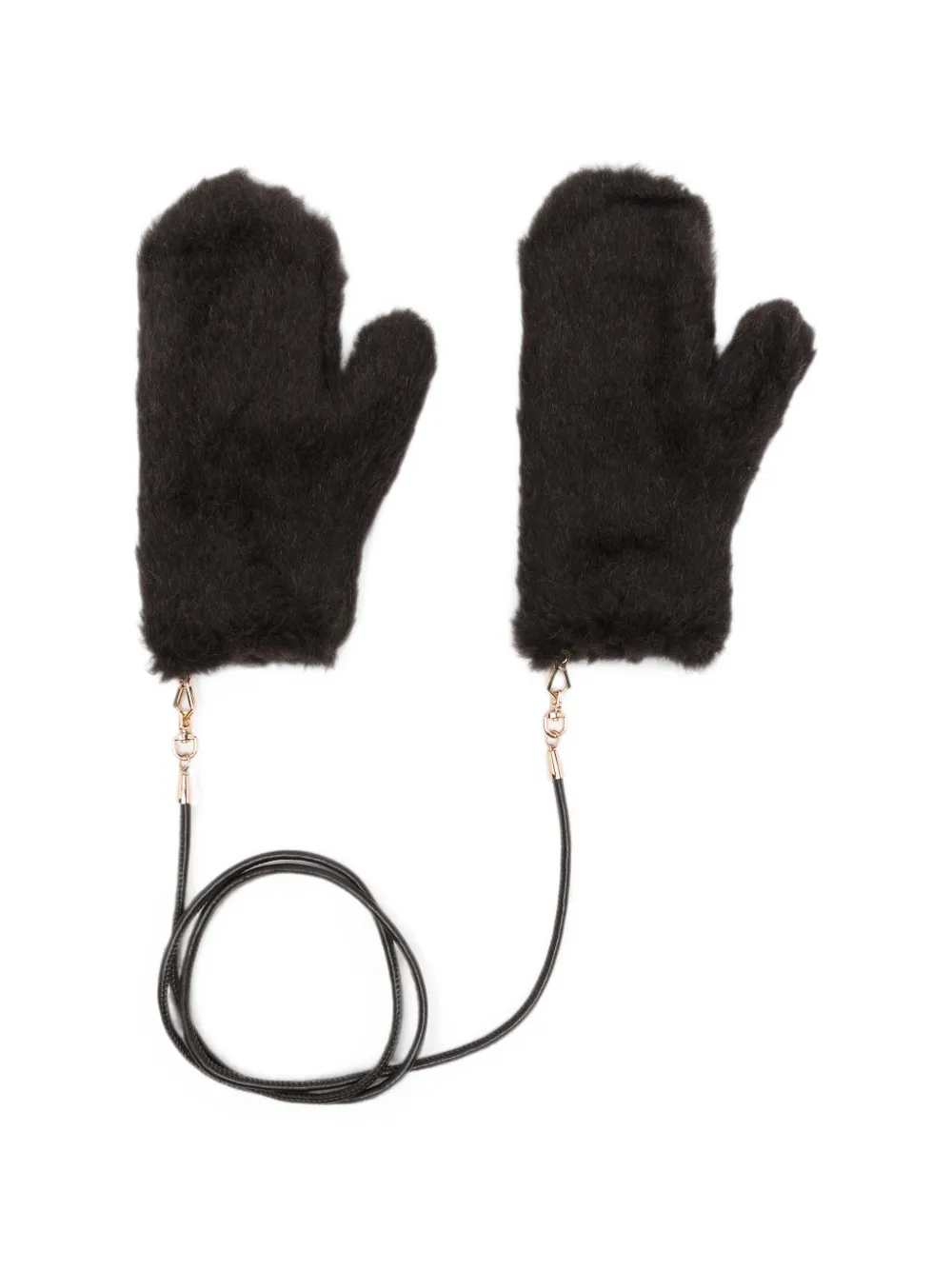 Max Mara Ombrato leather-strap Gloves | ブラウン | FARFETCH JP