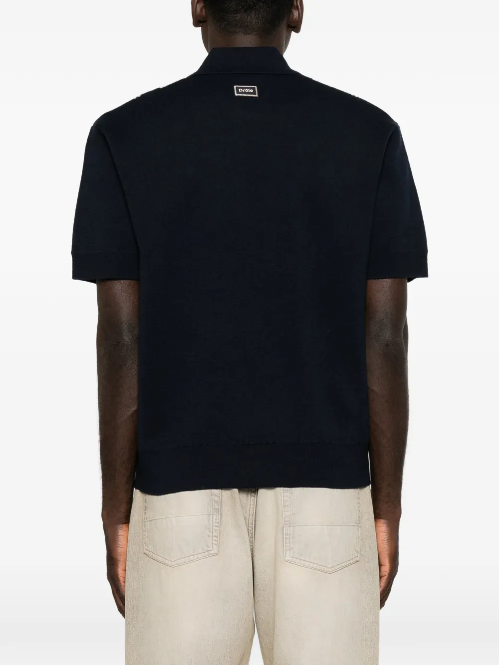 Drôle De Monsieur Gestreept poloshirt Blauw