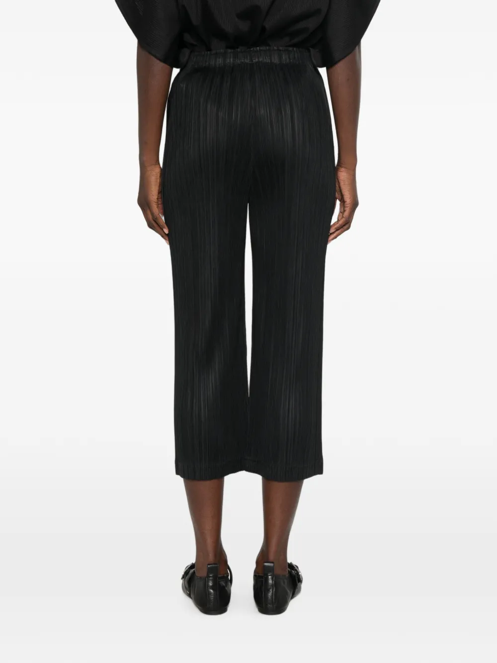 Pleats Please Issey Miyake Cropped plooibroek Zwart