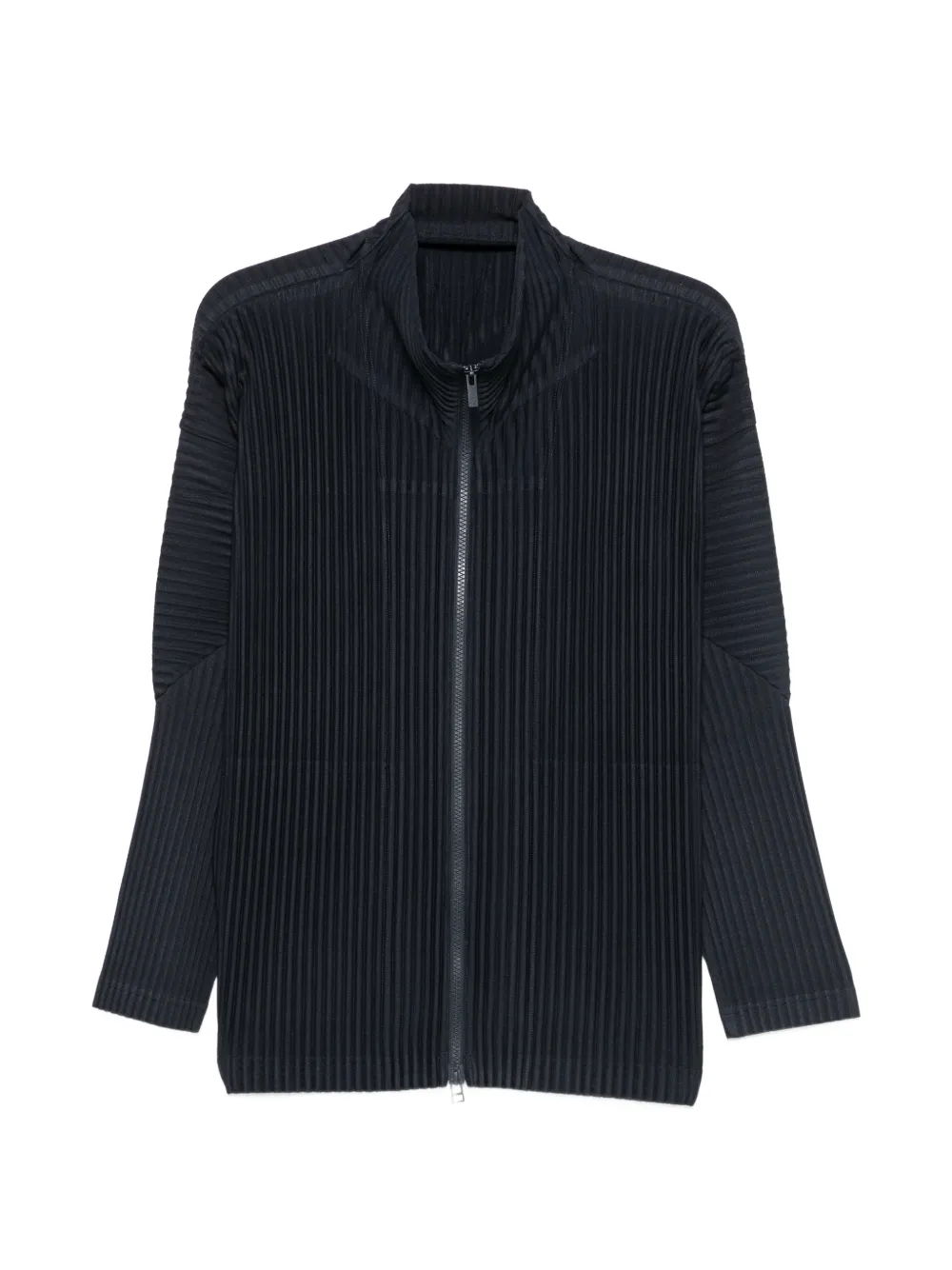 Homme Plissé Issey Miyake pleated zip-up cardigan - Blu
