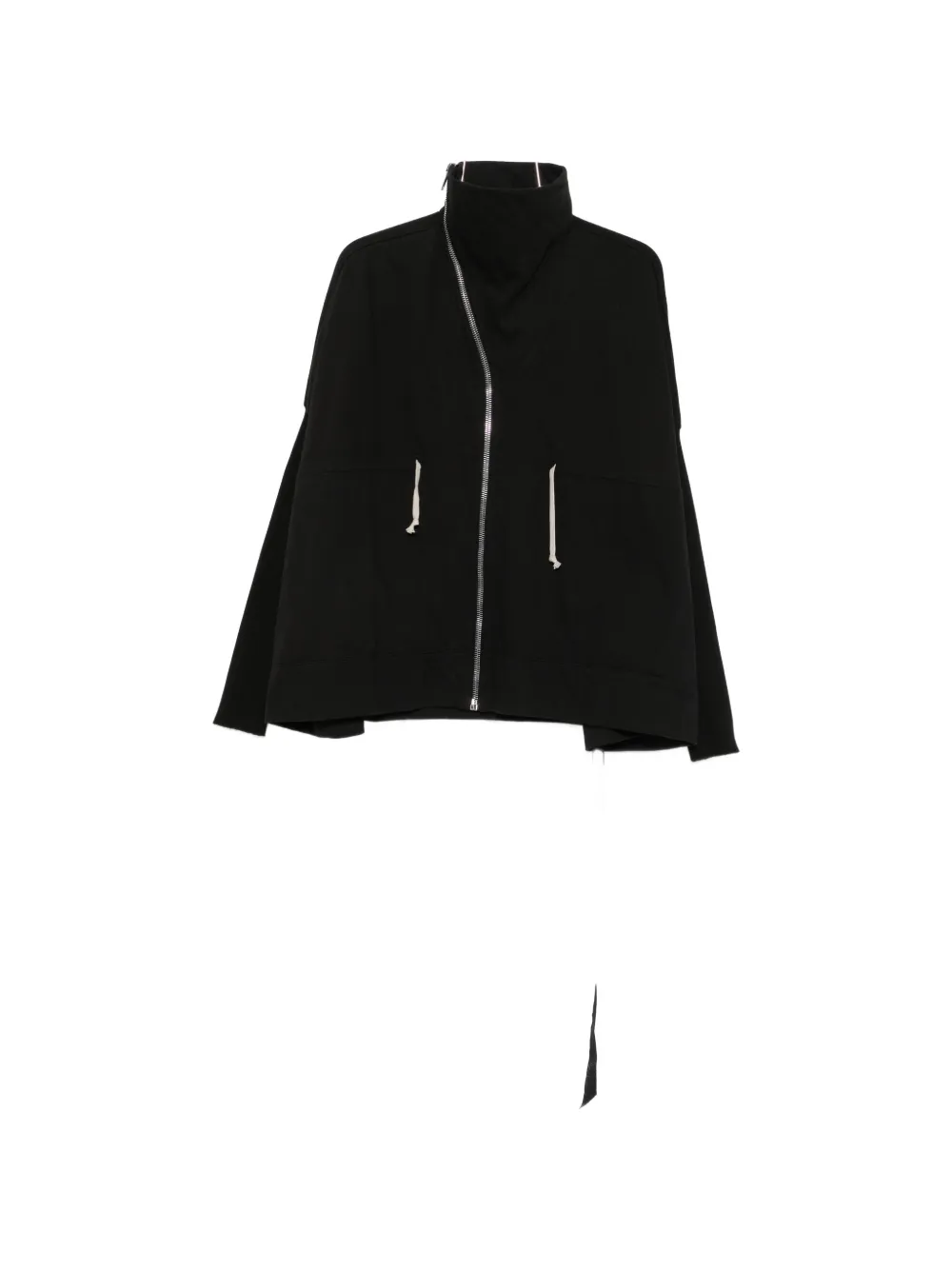 Rick Owens DRKSHDW asymmetric-zip funnel-neck sweatshirt - Schwarz
