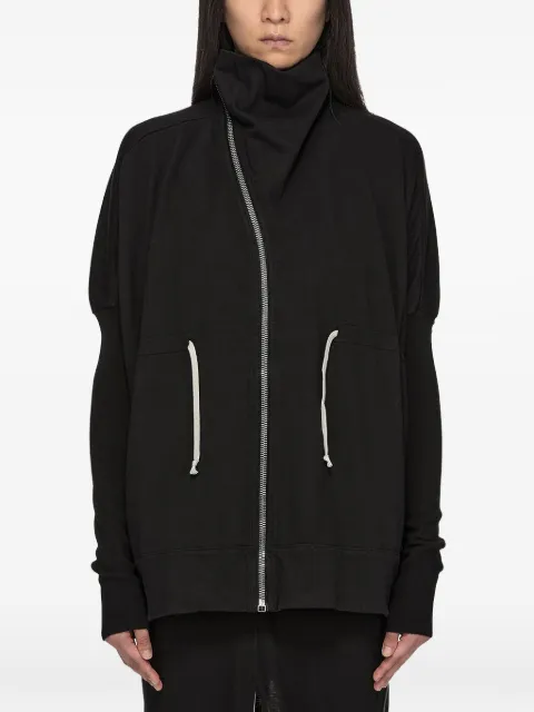 Rick Owens DRKSHDW asymmetric-zip funnel-neck sweatshirt