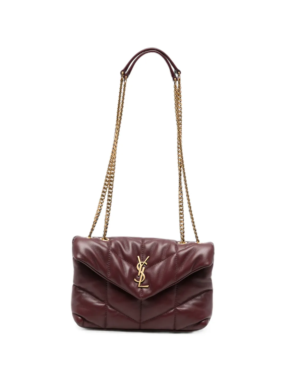 Saint Laurent Toy Puffer leather shoulder bag - Rot