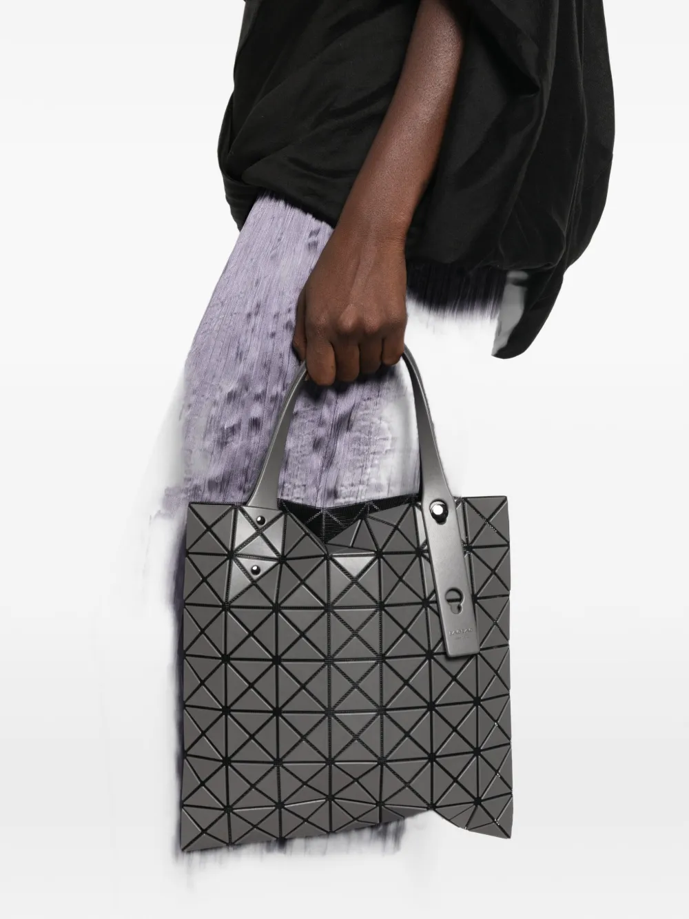Bao Issey Miyake Prism shopper met geometrische vlakken Grijs