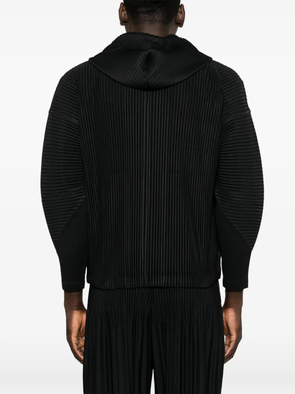 Homme Plissé Issey Miyake ジップアップ パーカー | ブラック