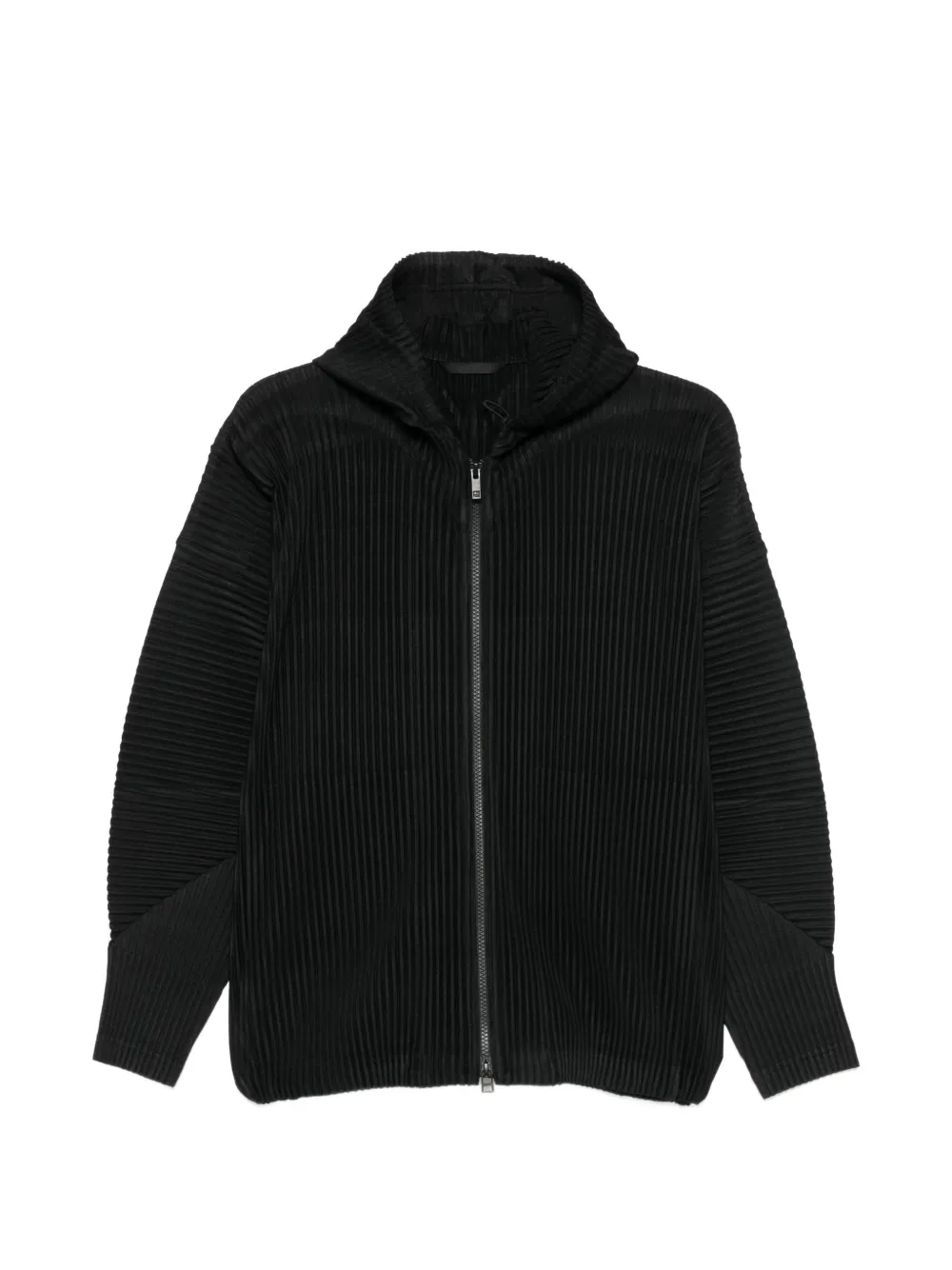 Homme Plissé Issey Miyake plissé zip-up hoodie - Nero